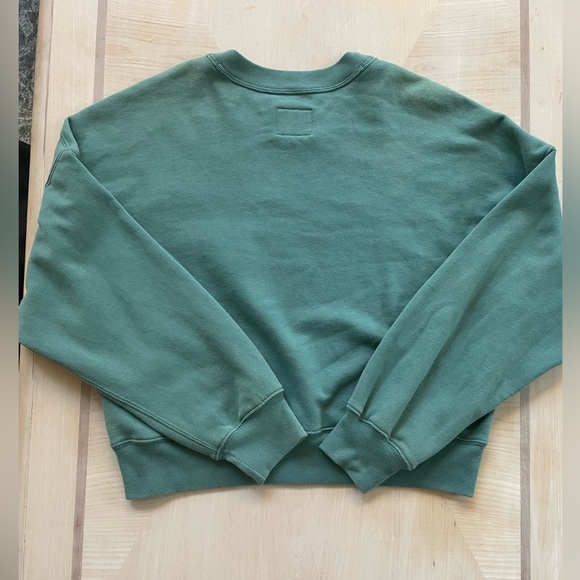 Abercrombie & Fitch Soft Green New York Sweatshirt Size Medium Soft Collection - Picture 3 of 9
